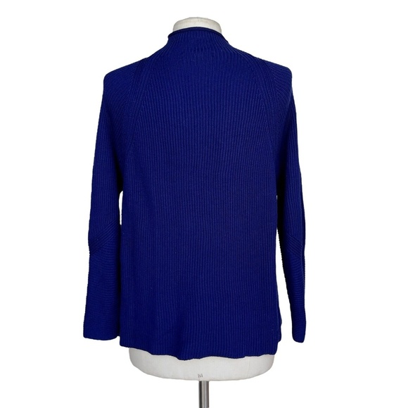 ELIE TAHARI Sweater For DESIGNATION Size S Blueberry Long Sleeve Knit High-neck - Picture 2 of 2